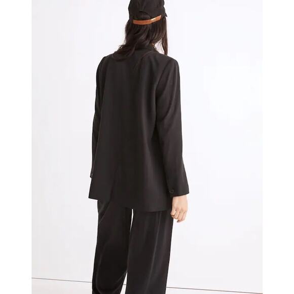 Madewell XS Drapeweave Caldwell Double-Breasted Blazer Academia Contemporary - Picture 2 of 12